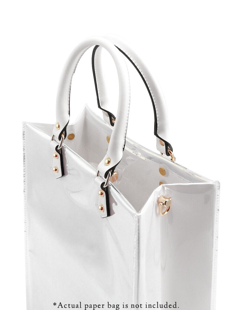 Clear PVC DIY Tote Bag Handbag Making Kit Handmade Gift Bags Craft Accessories Tool Set Birthday Holiday-D