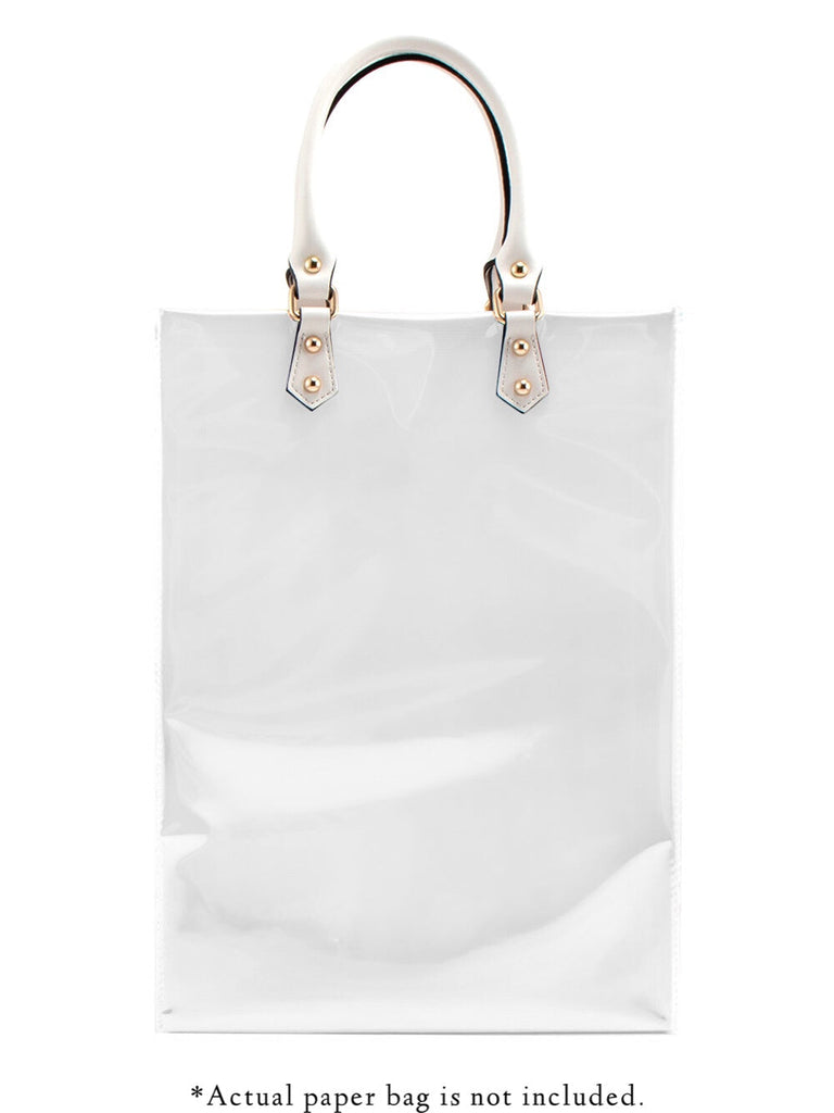 paper bag diy tote kit - clear