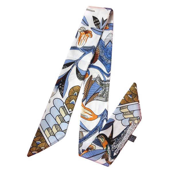 Peacock Twilly Scarf, Peacock Print Scarf, Totery